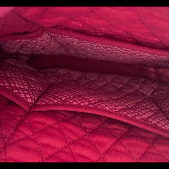 Vintage Bouvier Red Toile Victorian Print.              Russ Bertie & Co Handbag - Picture 6 of 9